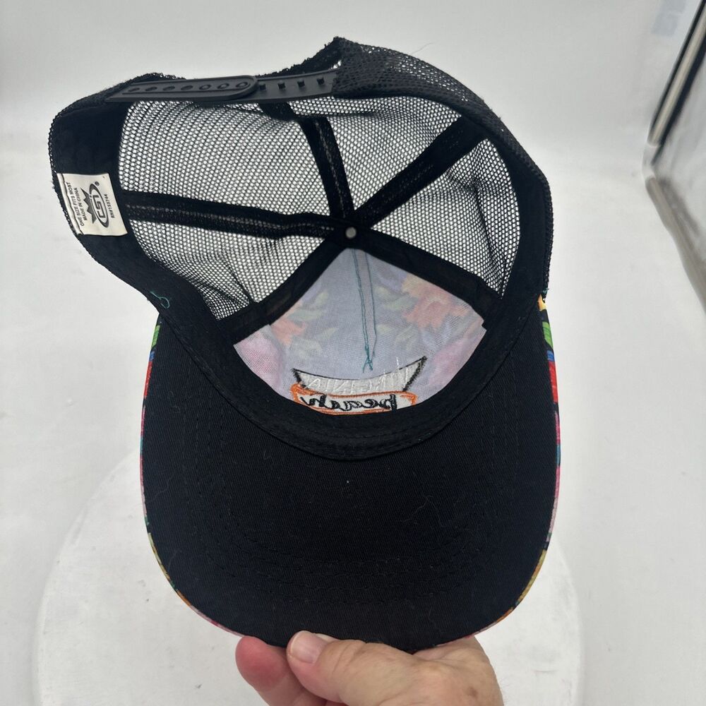 Vintage colorful tropical Virginia beach 1962 snap back hat - Picture 7 of 8